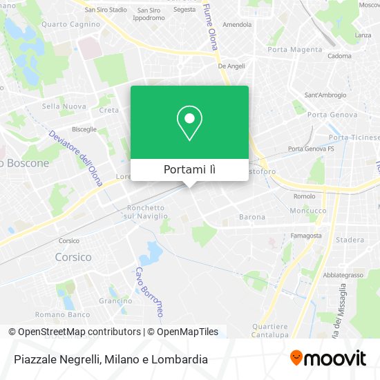 Mappa Piazzale Negrelli