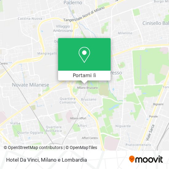 Mappa Hotel Da Vinci