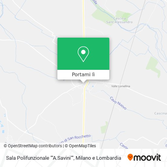Mappa Sala Polifunzionale ""A.Savini""