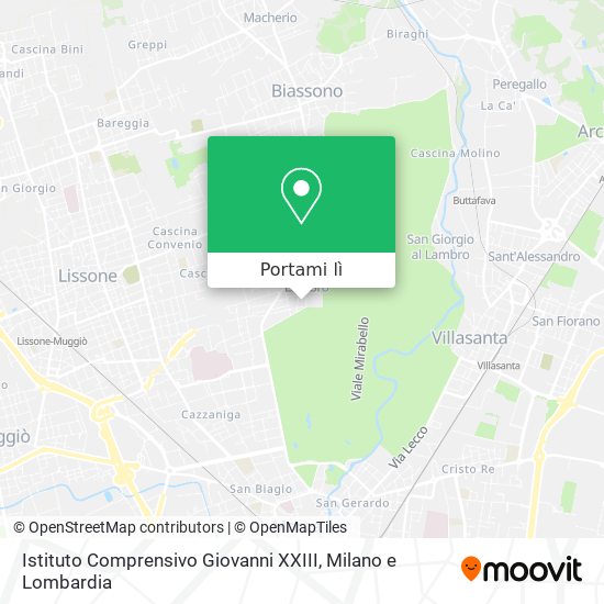 Mappa Istituto Comprensivo Giovanni XXIII