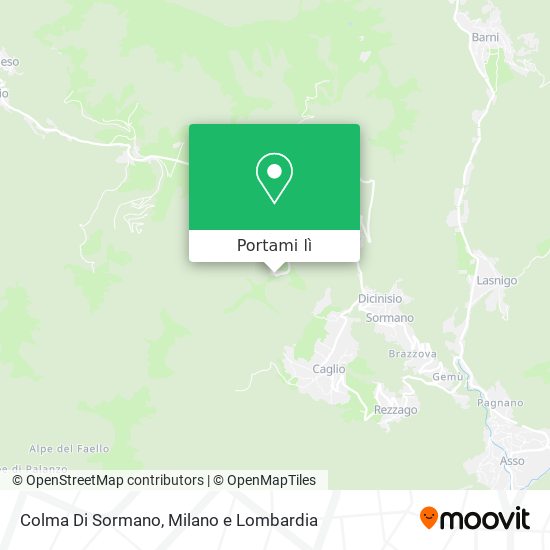 Mappa Colma Di Sormano