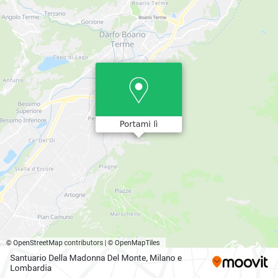 Mappa Santuario Della Madonna Del Monte