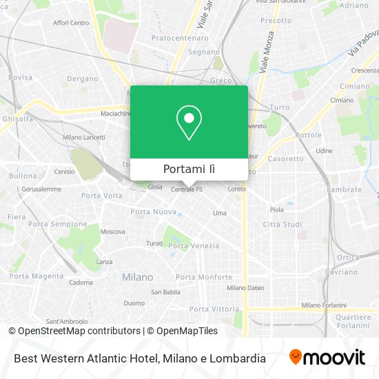 Mappa Best Western Atlantic Hotel