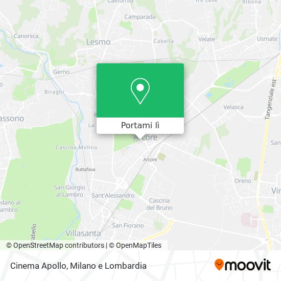 Mappa Cinema Apollo