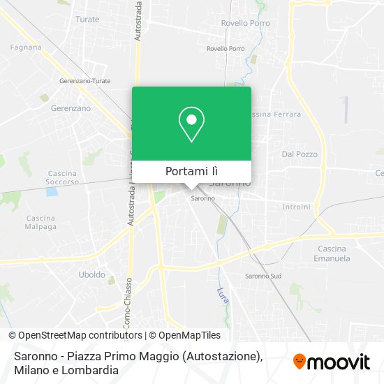 Mappa Saronno - Piazza Primo Maggio (Autostazione)