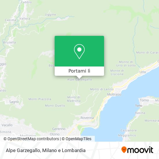 Mappa Alpe Garzegallo
