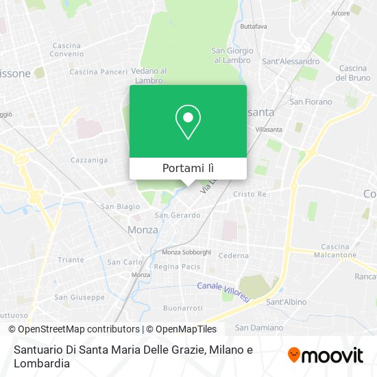 Mappa Santuario Di Santa Maria Delle Grazie