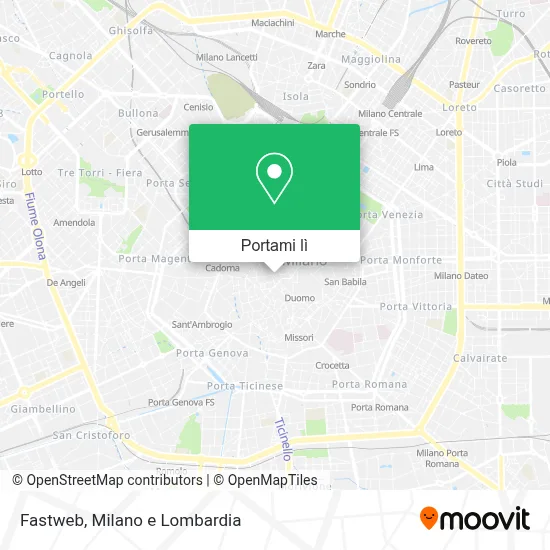 Mappa Fastweb