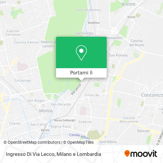 Mappa Ingresso Di Via Lecco