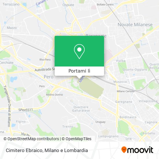 Mappa Cimitero Ebraico