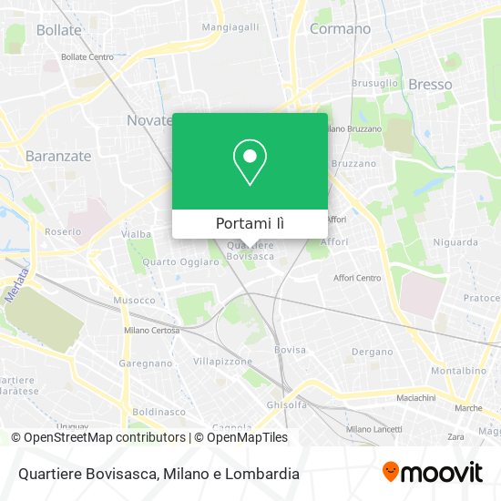 Mappa Quartiere Bovisasca