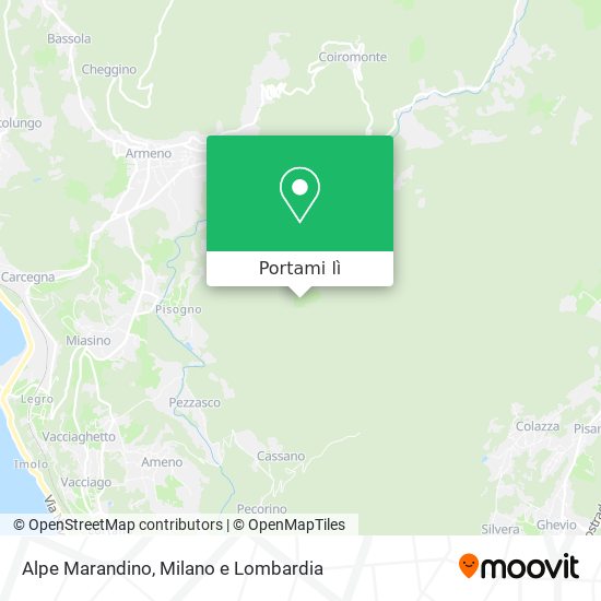 Mappa Alpe Marandino