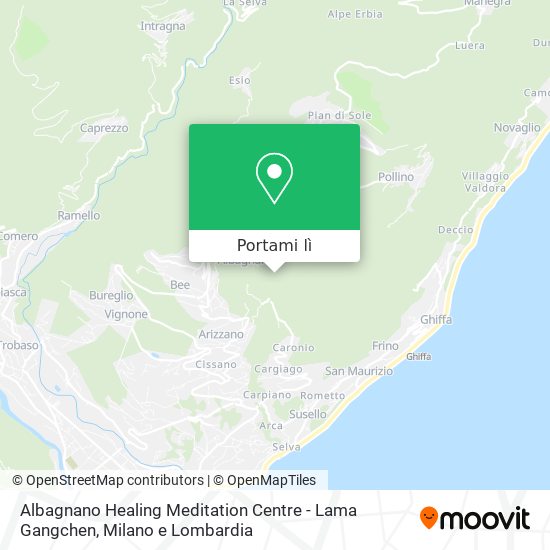 Mappa Albagnano Healing Meditation Centre - Lama Gangchen