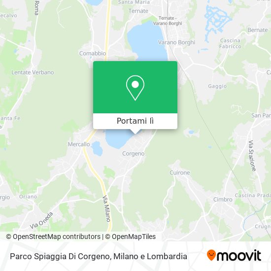 Mappa Parco Spiaggia Di Corgeno