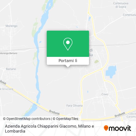 Mappa Azienda Agricola Chiapparini Giacomo