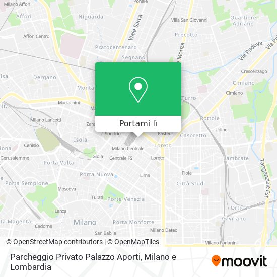 Mappa Parcheggio Privato Palazzo Aporti