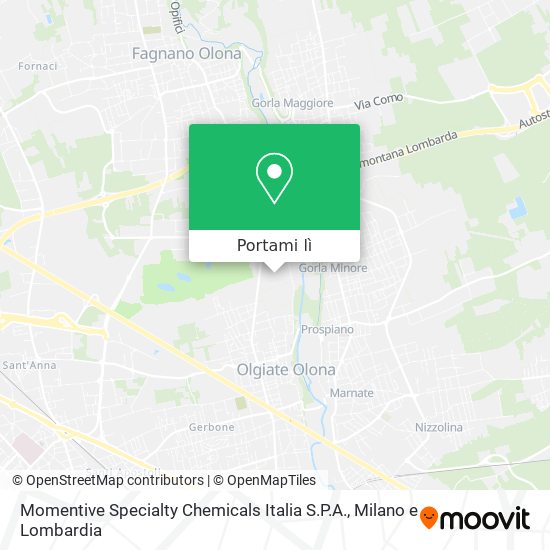 Mappa Momentive Specialty Chemicals Italia S.P.A.