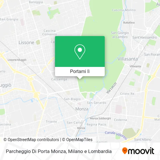 Mappa Parcheggio Di Porta Monza
