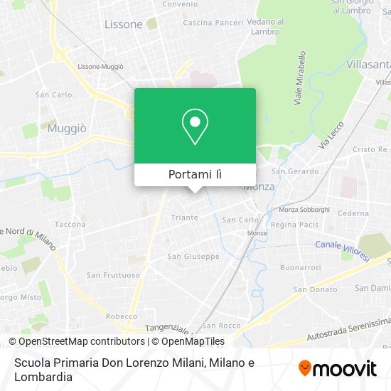 Mappa Scuola Primaria Don Lorenzo Milani