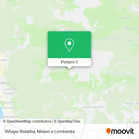 Mappa Rifugio Rosalba