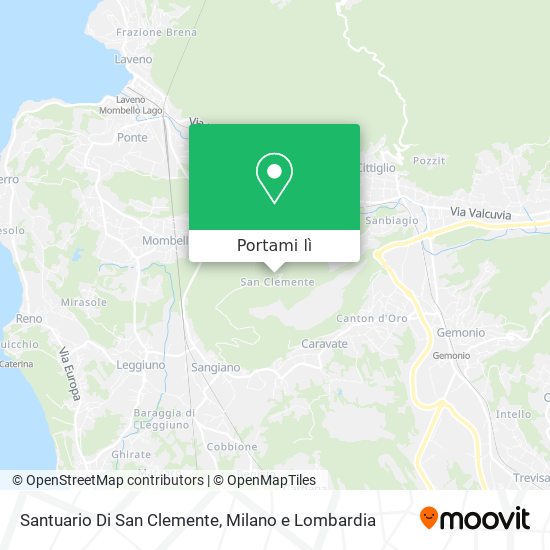 Mappa Santuario Di San Clemente