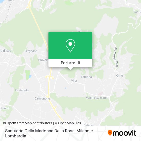 Mappa Santuario Della Madonna Della Rosa