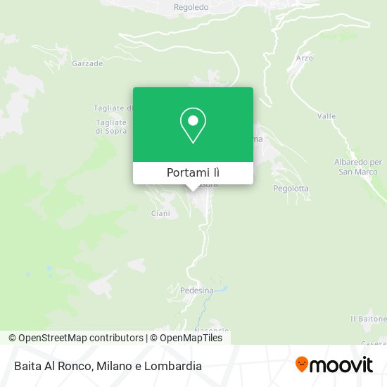 Mappa Baita Al Ronco
