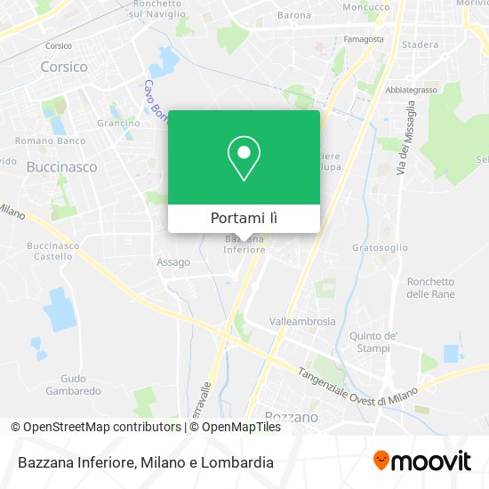 Mappa Bazzana Inferiore