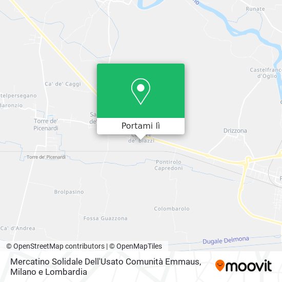 Mappa Mercatino Solidale Dell'Usato Comunità Emmaus