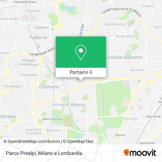 Mappa Parco Prealpi