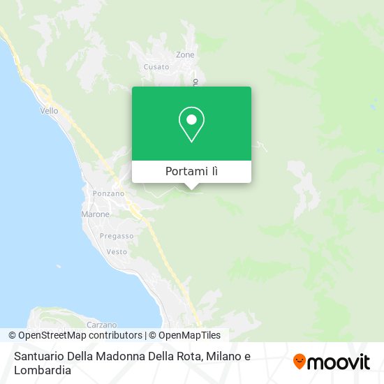 Mappa Santuario Della Madonna Della Rota