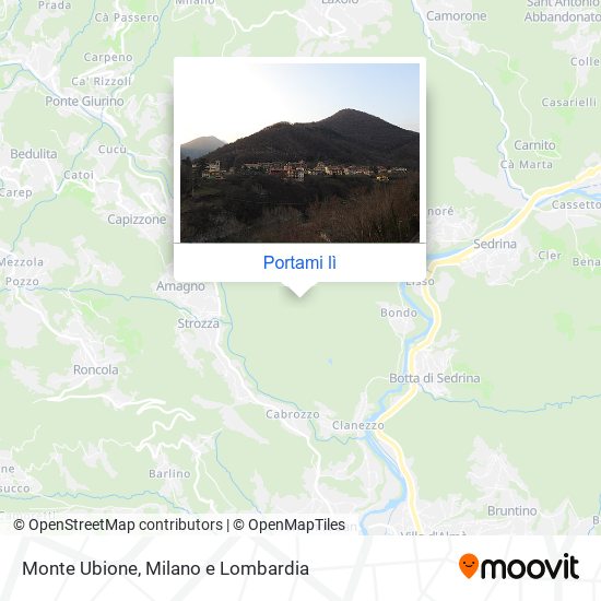 Mappa Monte Ubione