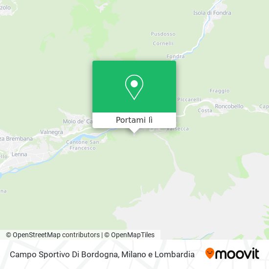 Mappa Campo Sportivo Di Bordogna