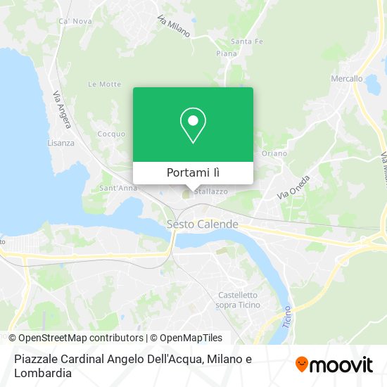 Mappa Piazzale Cardinal Angelo Dell'Acqua