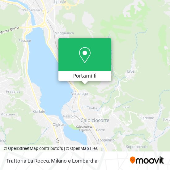 Mappa Trattoria La Rocca