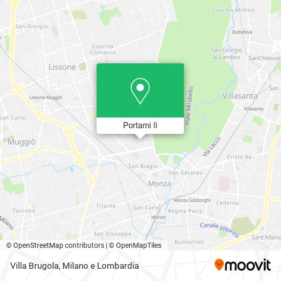 Mappa Villa Brugola