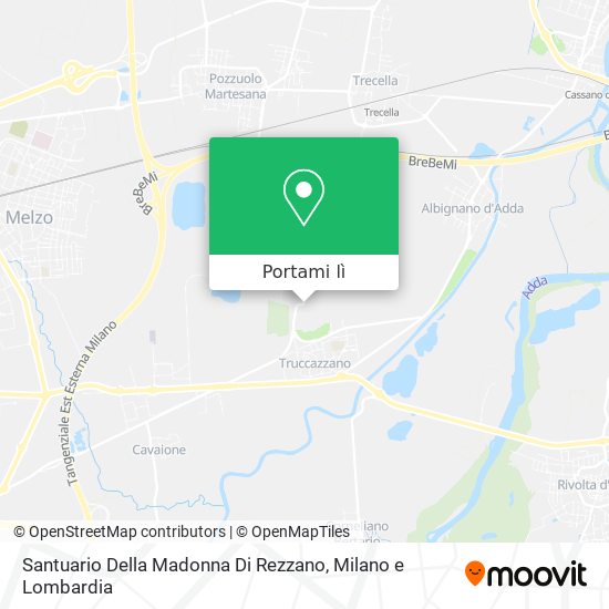Mappa Santuario Della Madonna Di Rezzano