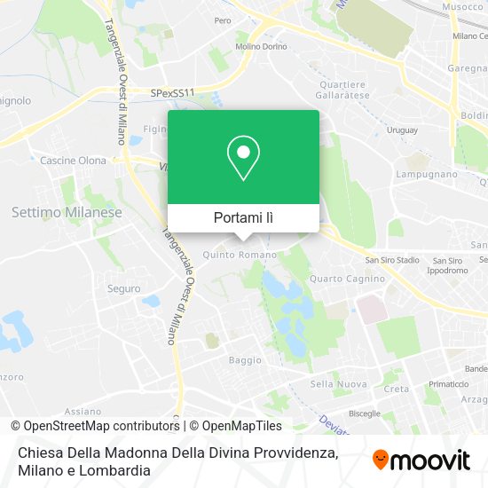 Mappa Chiesa Della Madonna Della Divina Provvidenza