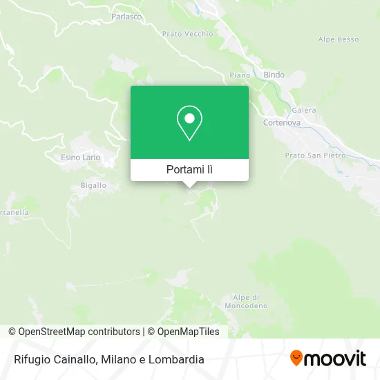 Mappa Rifugio Cainallo