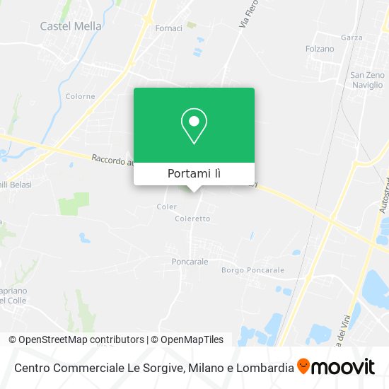 Mappa Centro Commerciale Le Sorgive