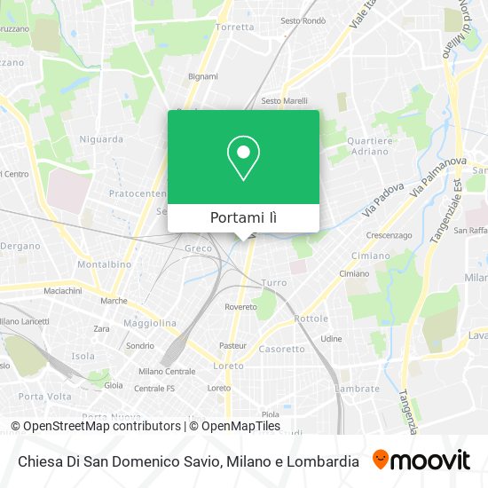 Mappa Chiesa Di San Domenico Savio
