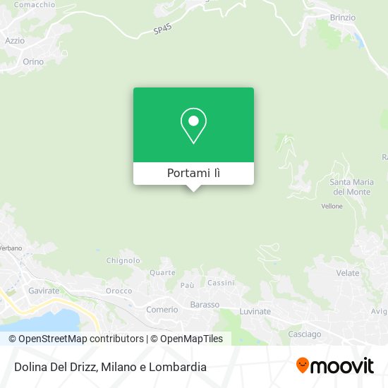 Mappa Dolina Del Drizz