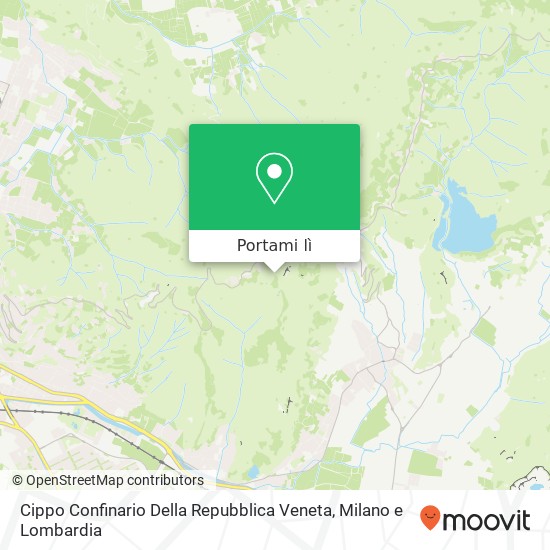 Mappa Cippo Confinario Della Repubblica Veneta