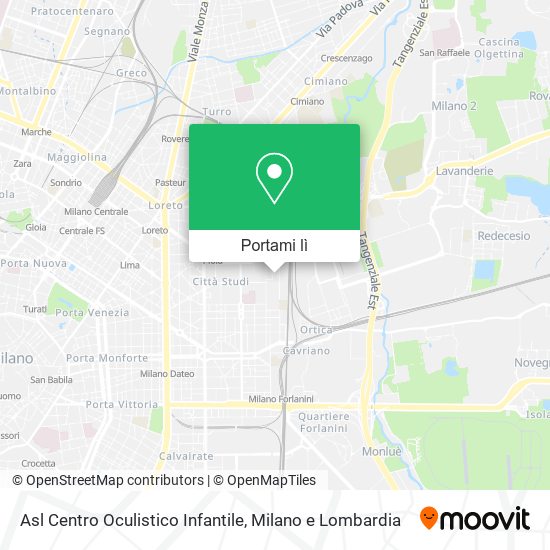 Mappa Asl Centro Oculistico Infantile
