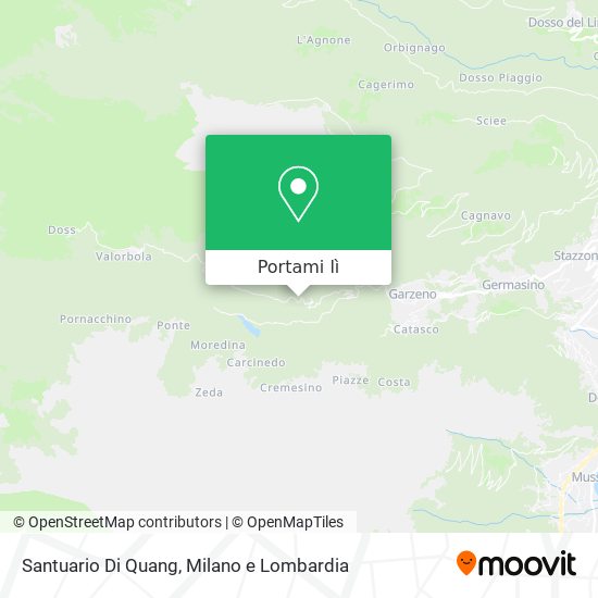 Mappa Santuario Di Quang