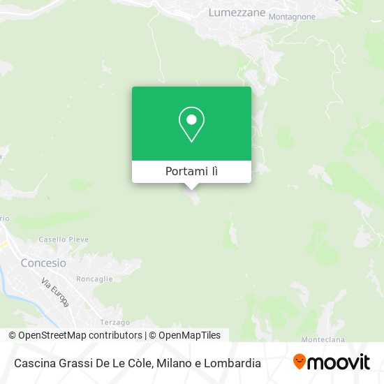Mappa Cascina Grassi De Le Còle