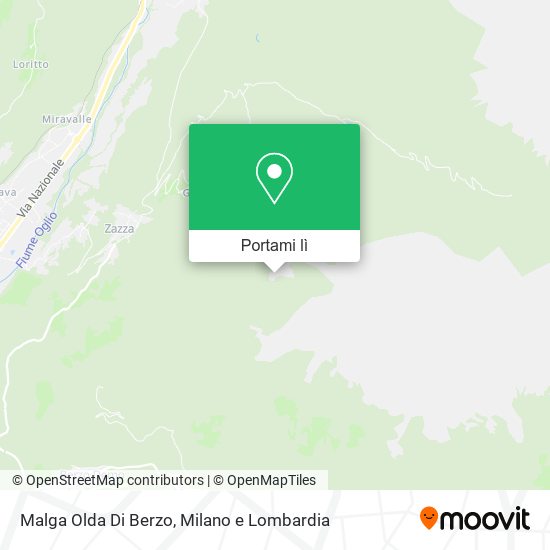 Mappa Malga Olda Di Berzo