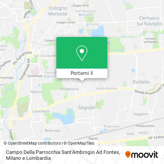 Mappa Campo Della Parrocchia Sant'Ambrogio Ad Fontes