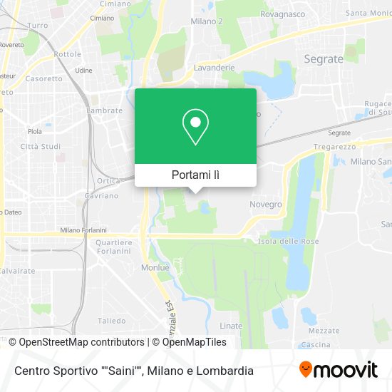 Mappa Centro Sportivo ""Saini""
