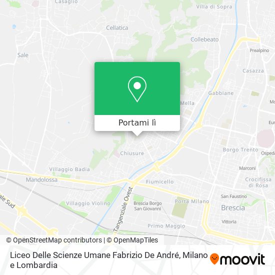 Mappa Liceo Delle Scienze Umane Fabrizio De André
